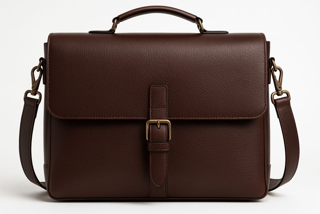 Premium Men's Leather Messenger Bag - Executive Collection