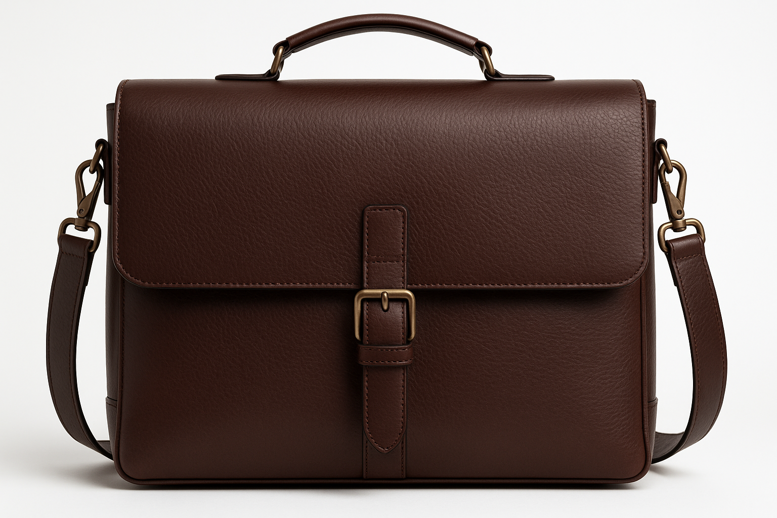 Premium Men's Leather Messenger Bag - Executive Collection