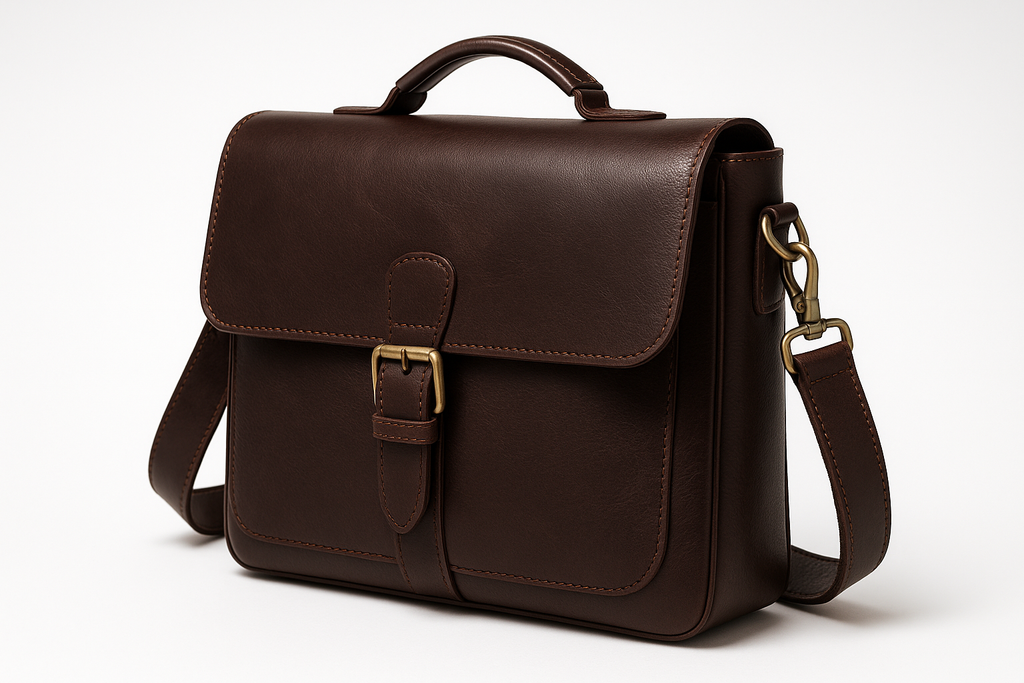 Premium Men's Leather Messenger Bag - Executive Collection